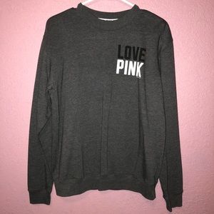 VS PINK grey crew neck!